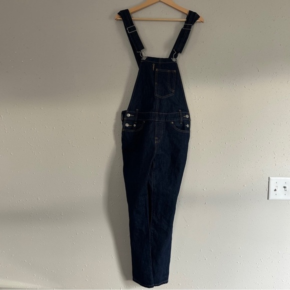 Levi Strauss Overalls Dark Wash Denim Casual XXS - Picture 1 of 7
